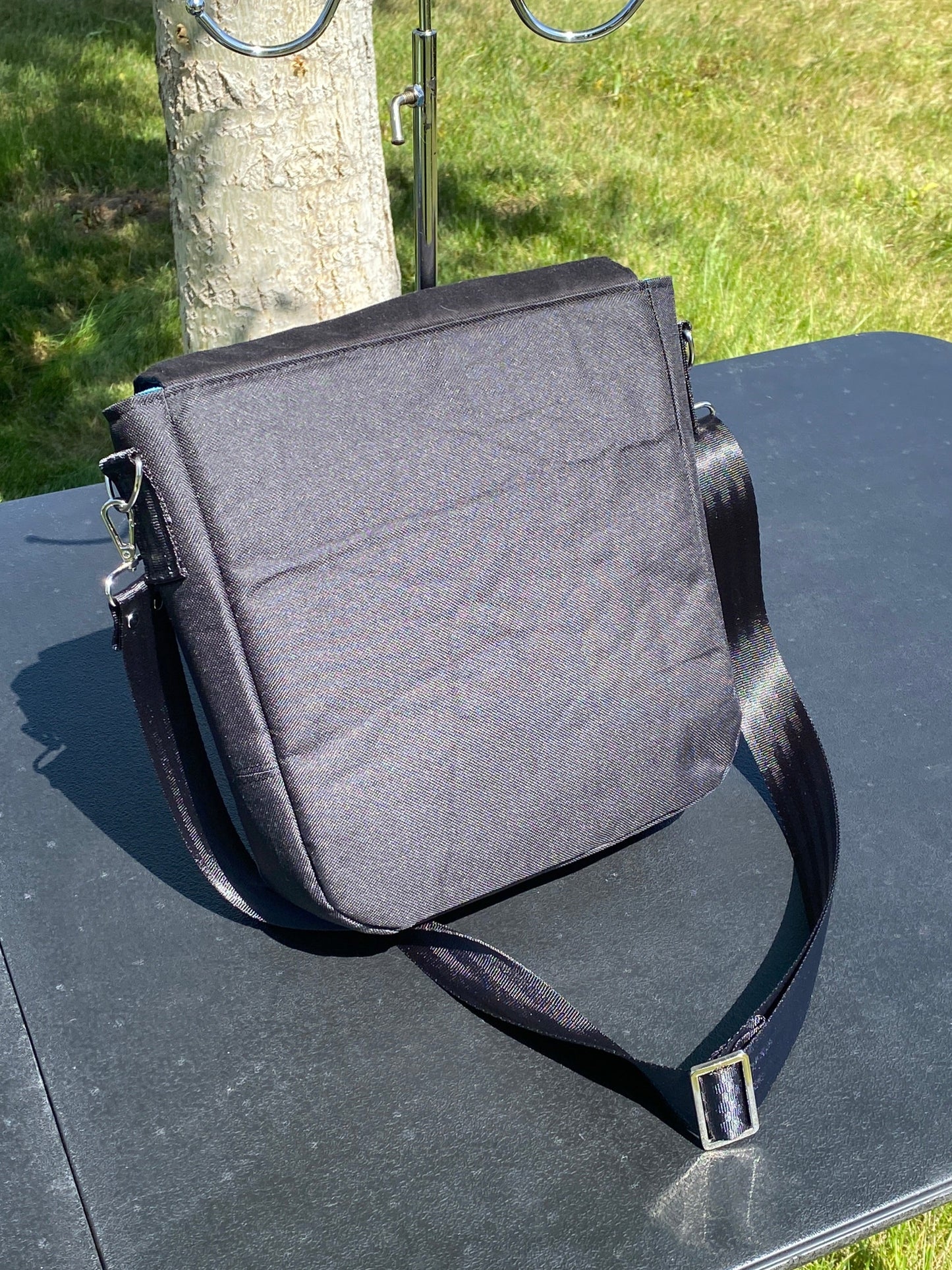 Rainbow Leopard messenger bag