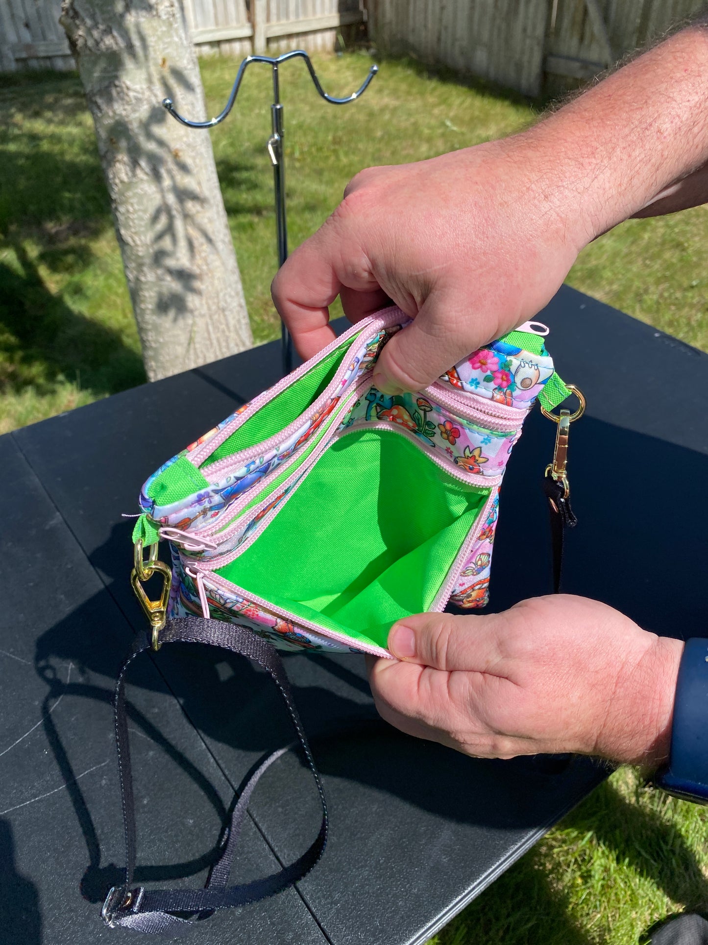 Zippy Shoulder Bag - Pokemon Characters on Pink
