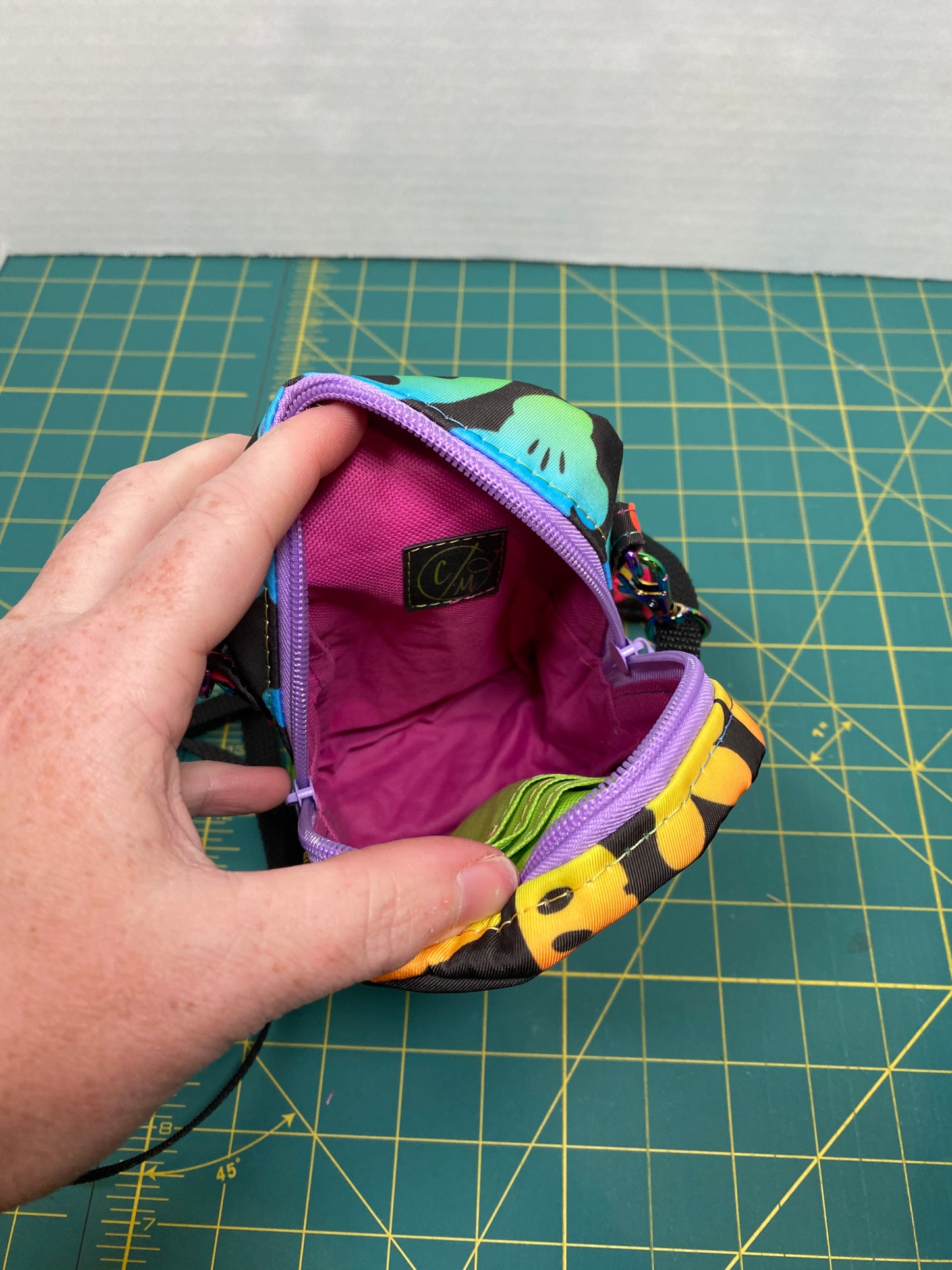 Neon Disney theme phone purse