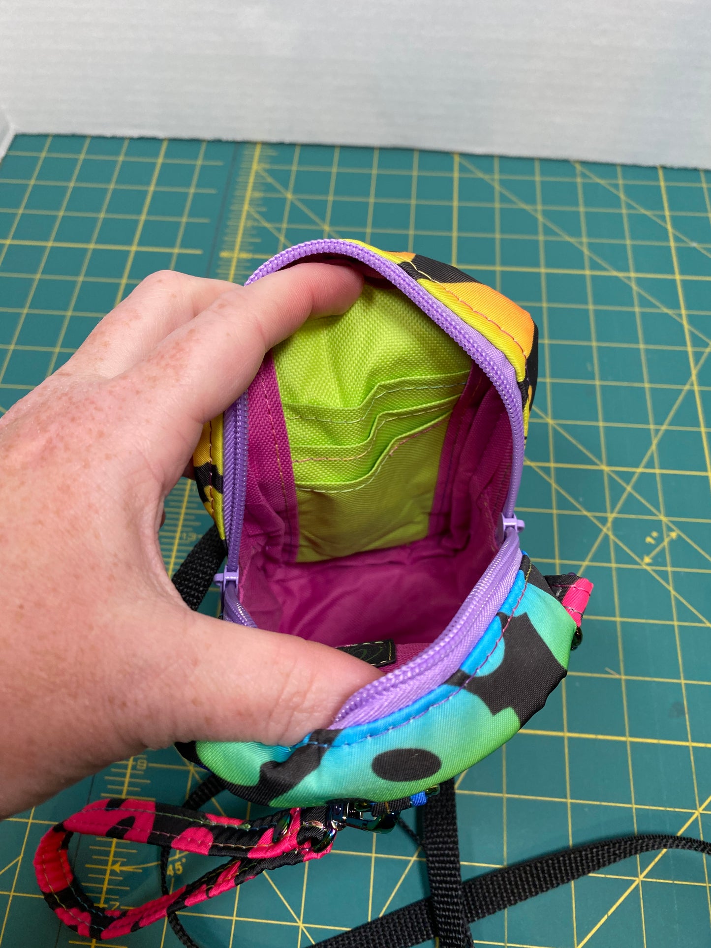 Neon Disney theme phone purse