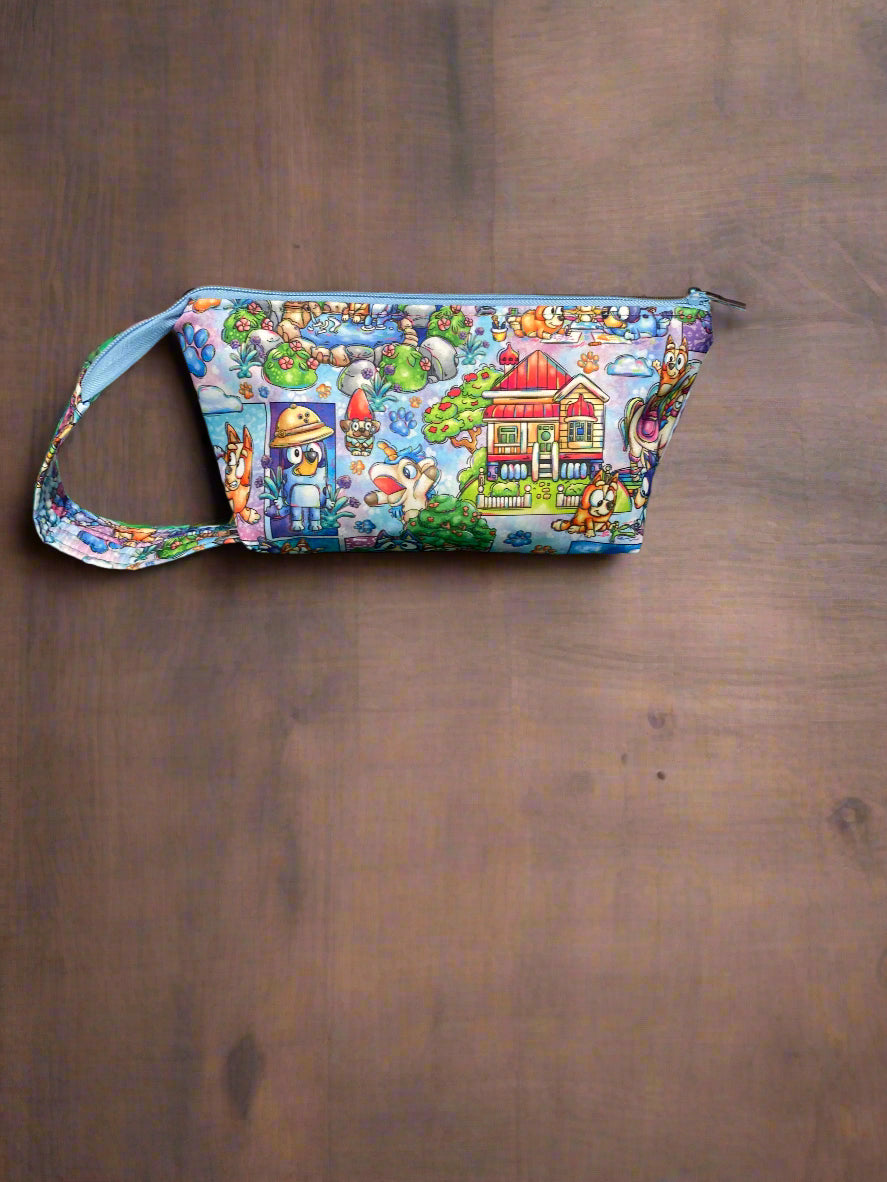 Bluey and Bingo theme zipper pouch