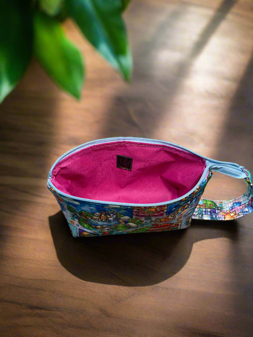 Bluey and Bingo theme zipper pouch