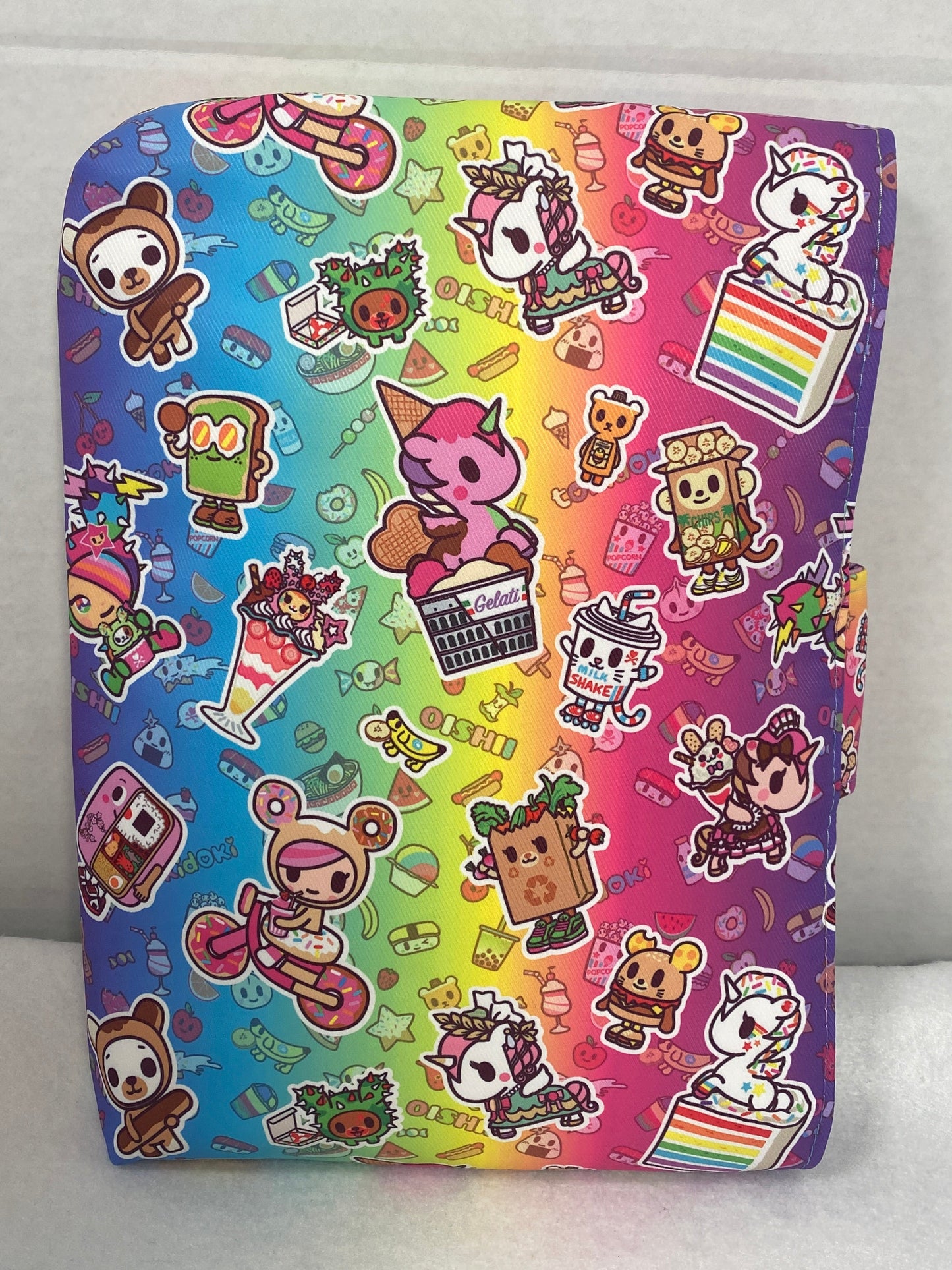 Rainbow tokidoki themed book sleeve