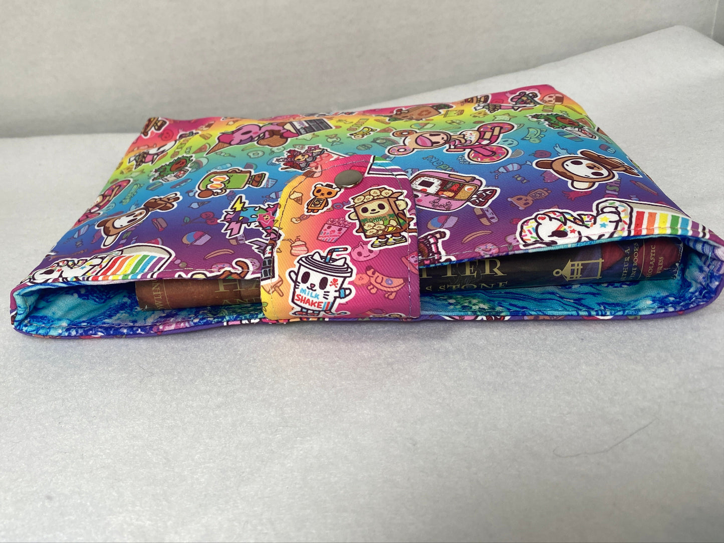 Rainbow tokidoki themed book sleeve