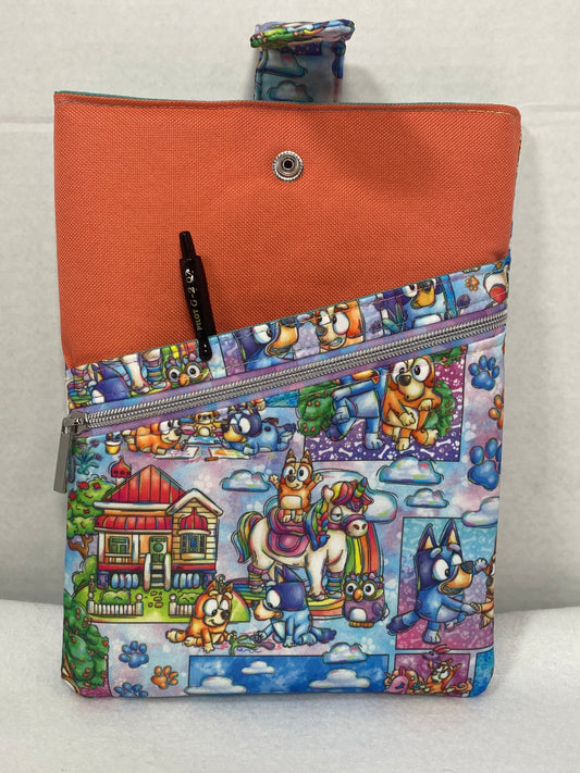 Bluey themed book sleeve