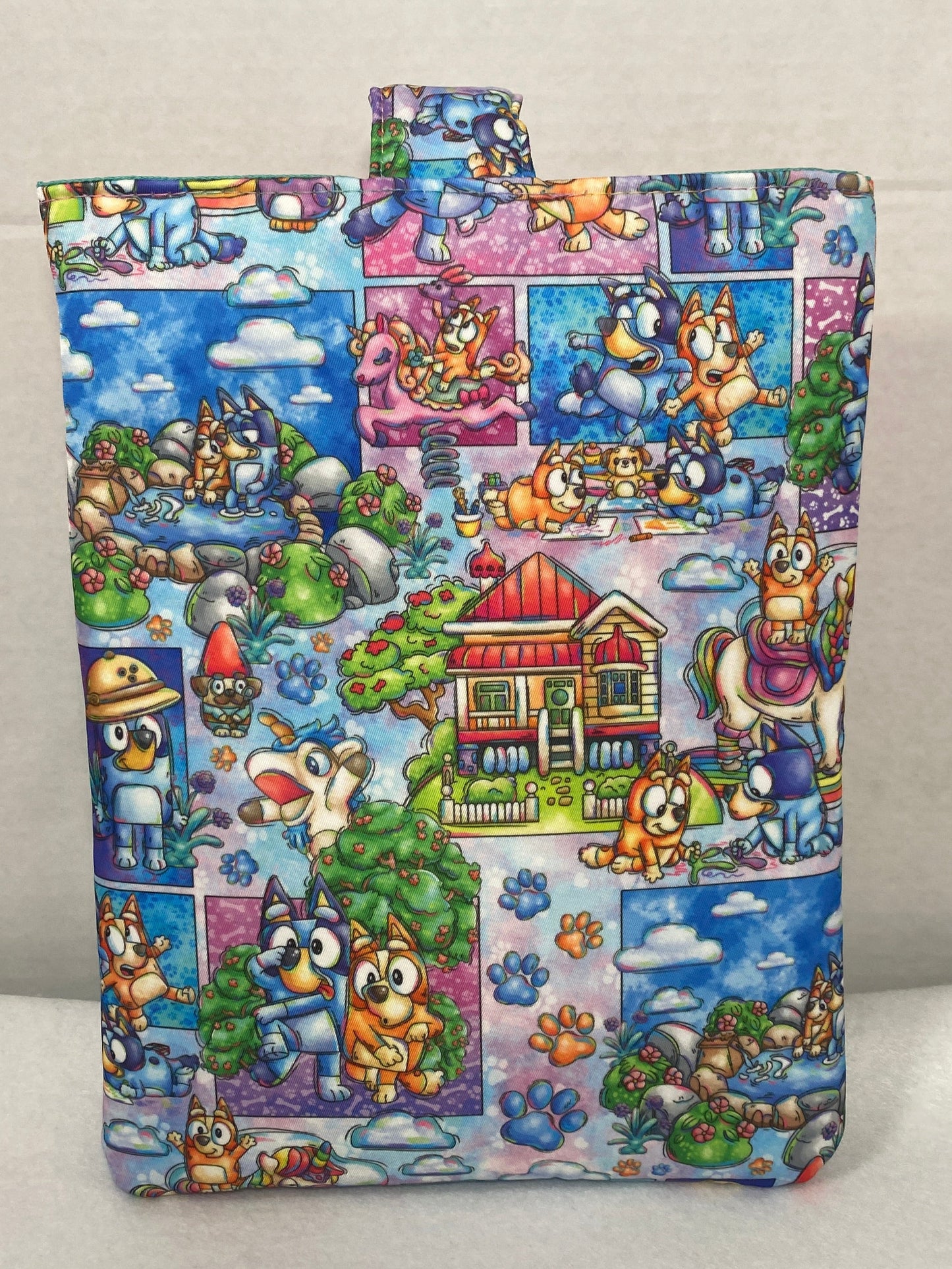 Bluey themed book sleeve