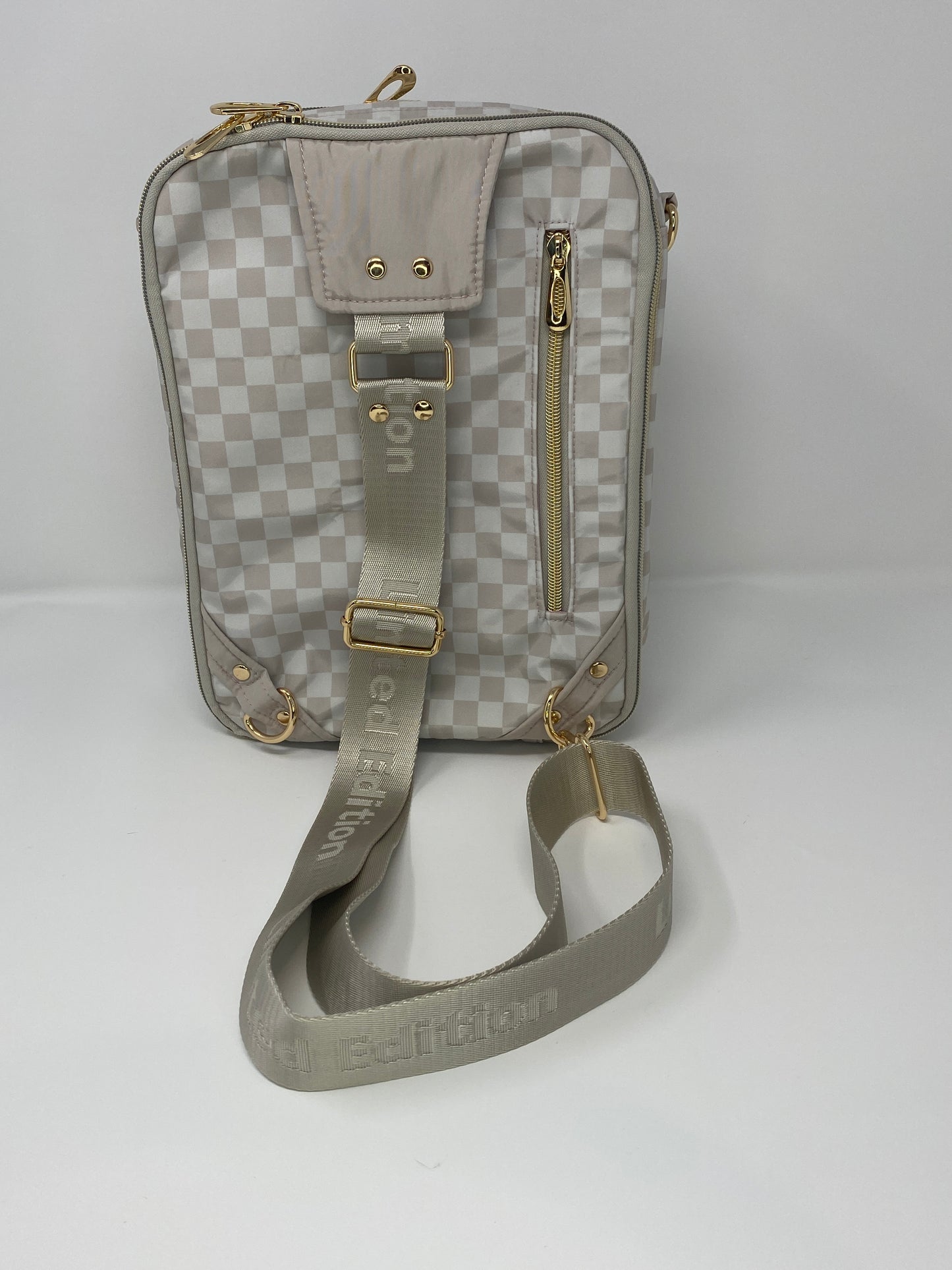Pandora Bag Beige and tan checkered