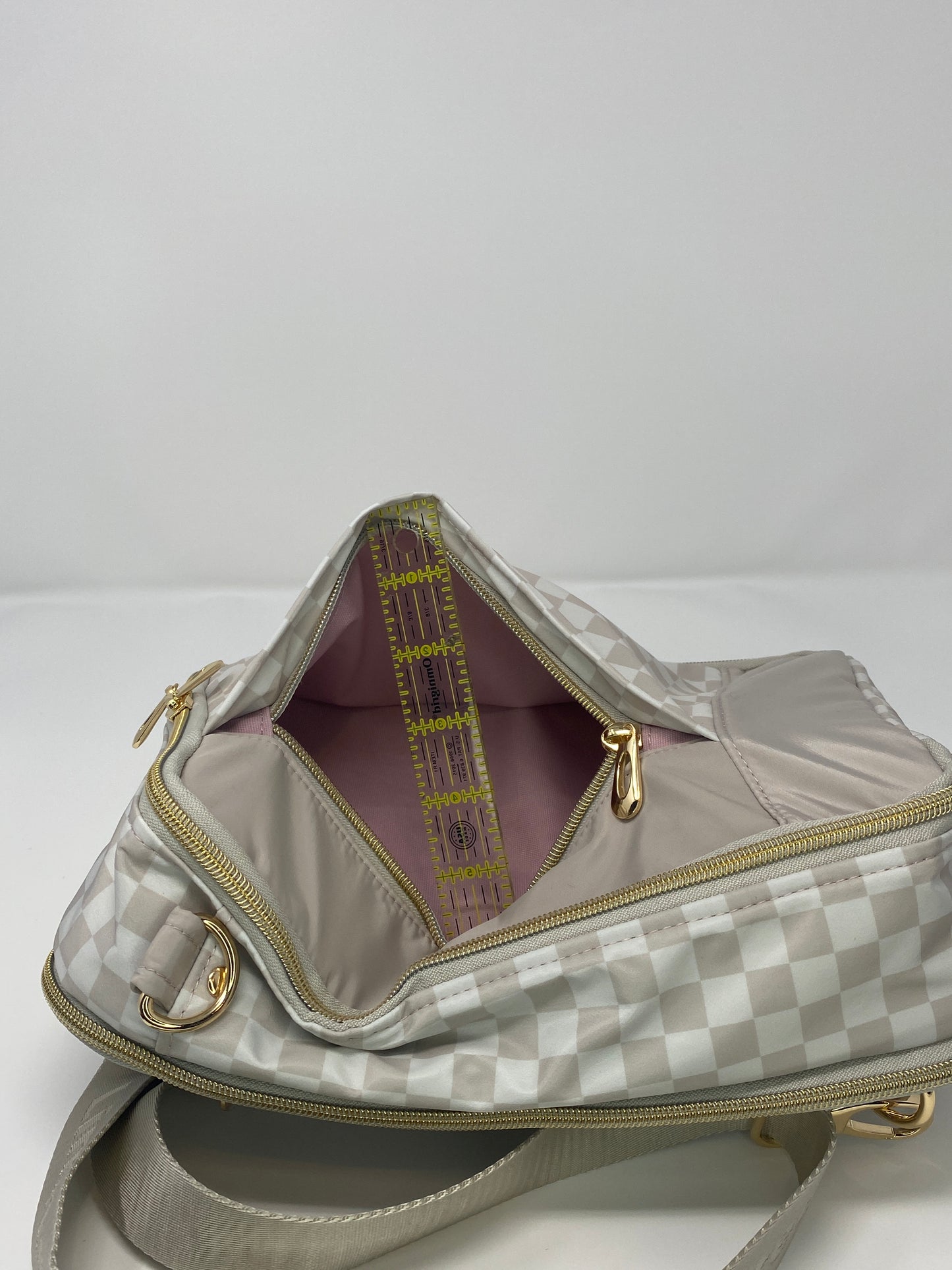 Pandora Bag Beige and tan checkered