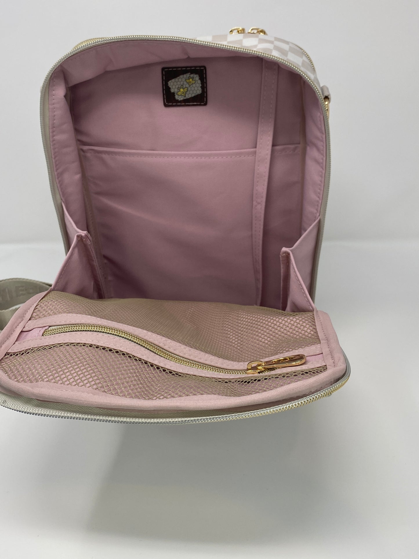 Pandora Bag Beige and tan checkered