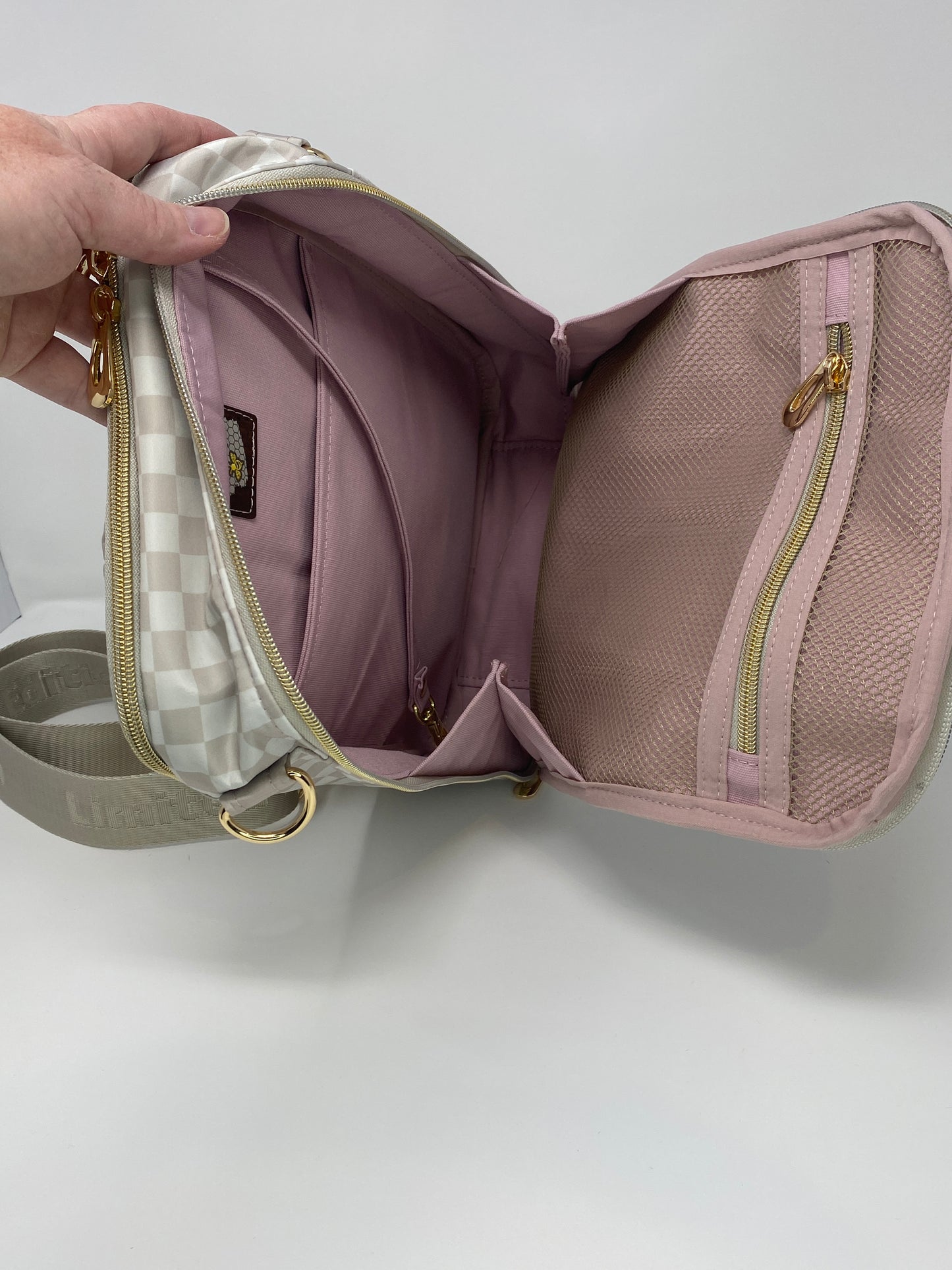Pandora Bag Beige and tan checkered