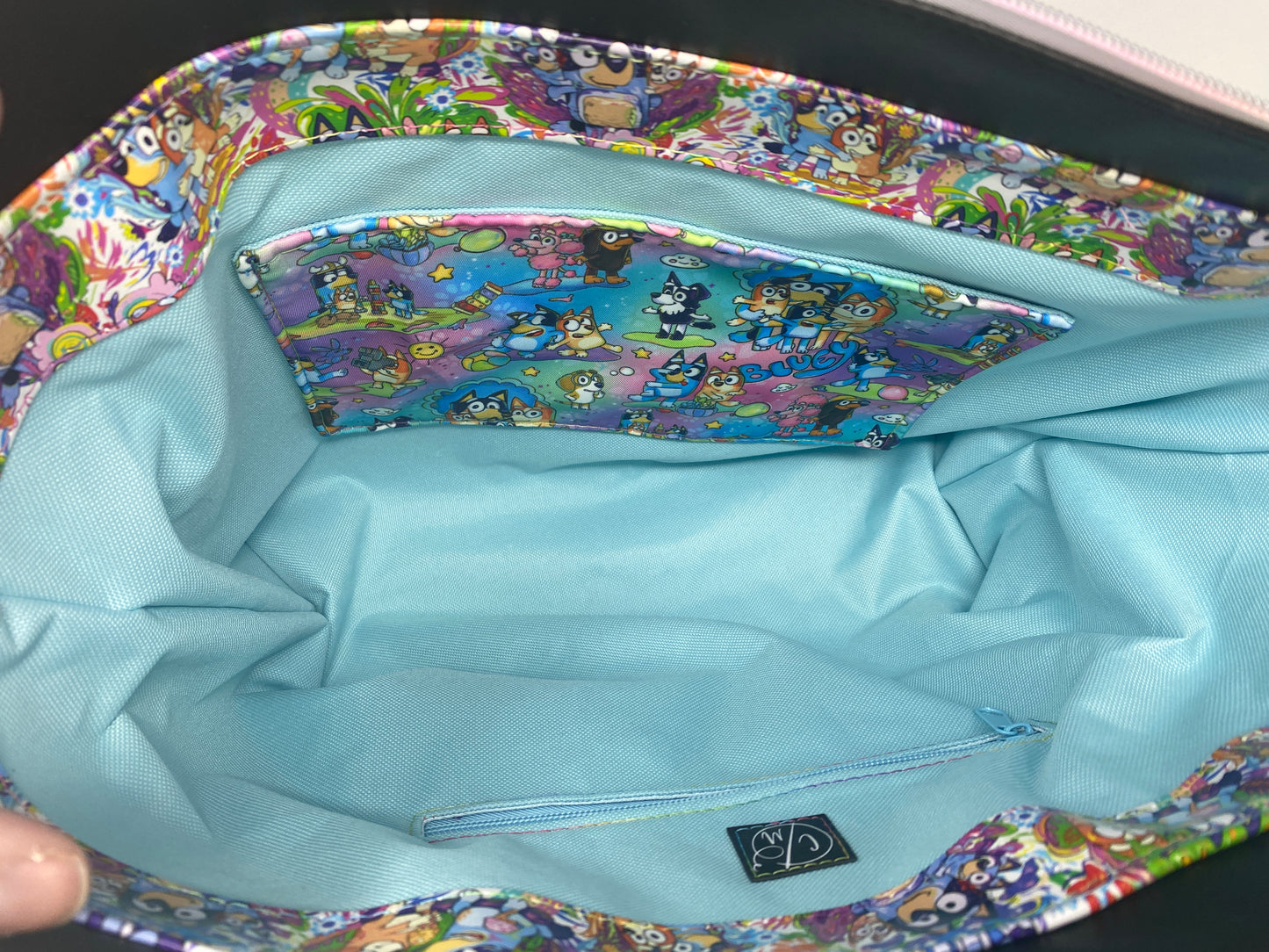 Tote bag Bluey themed