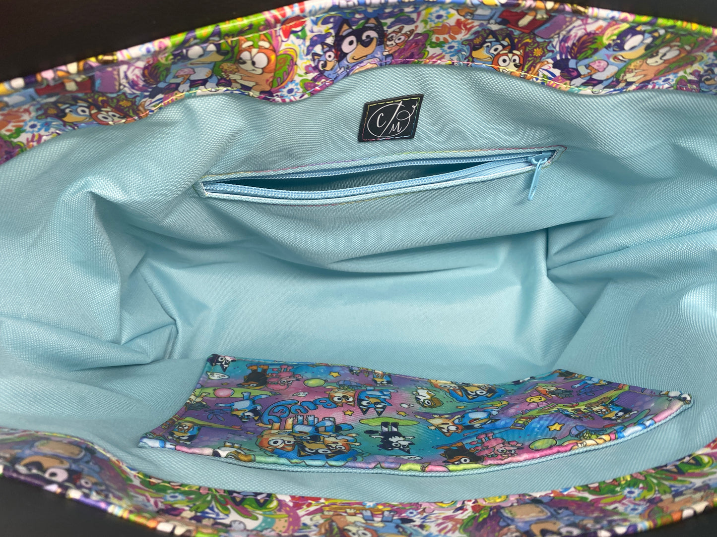 Tote bag Bluey themed