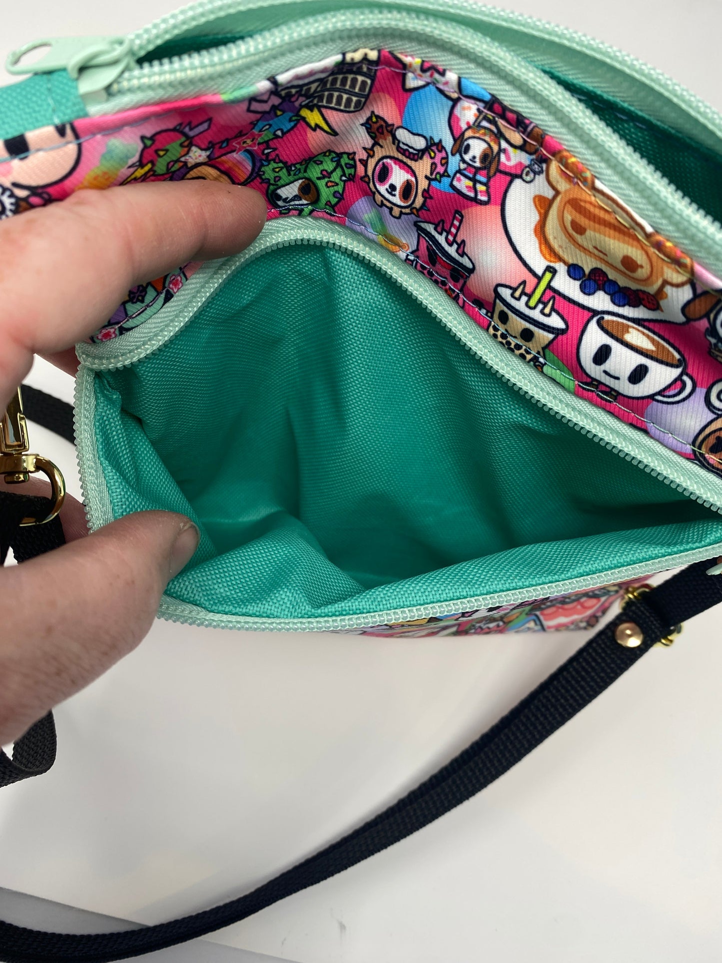 Zippy Bag Tokidoki characters on pink