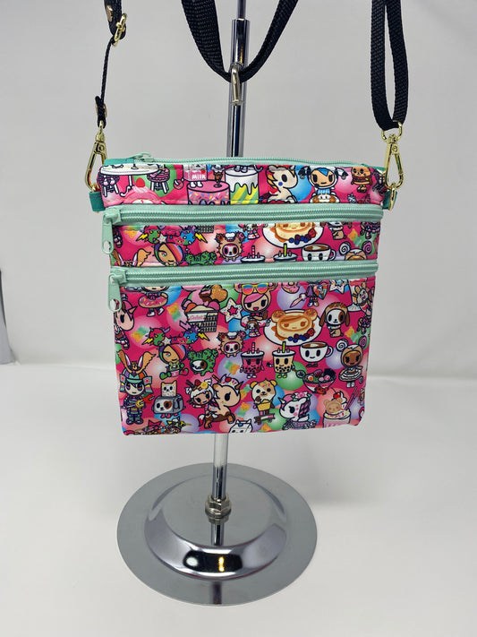 Zippy Bag Tokidoki characters on pink
