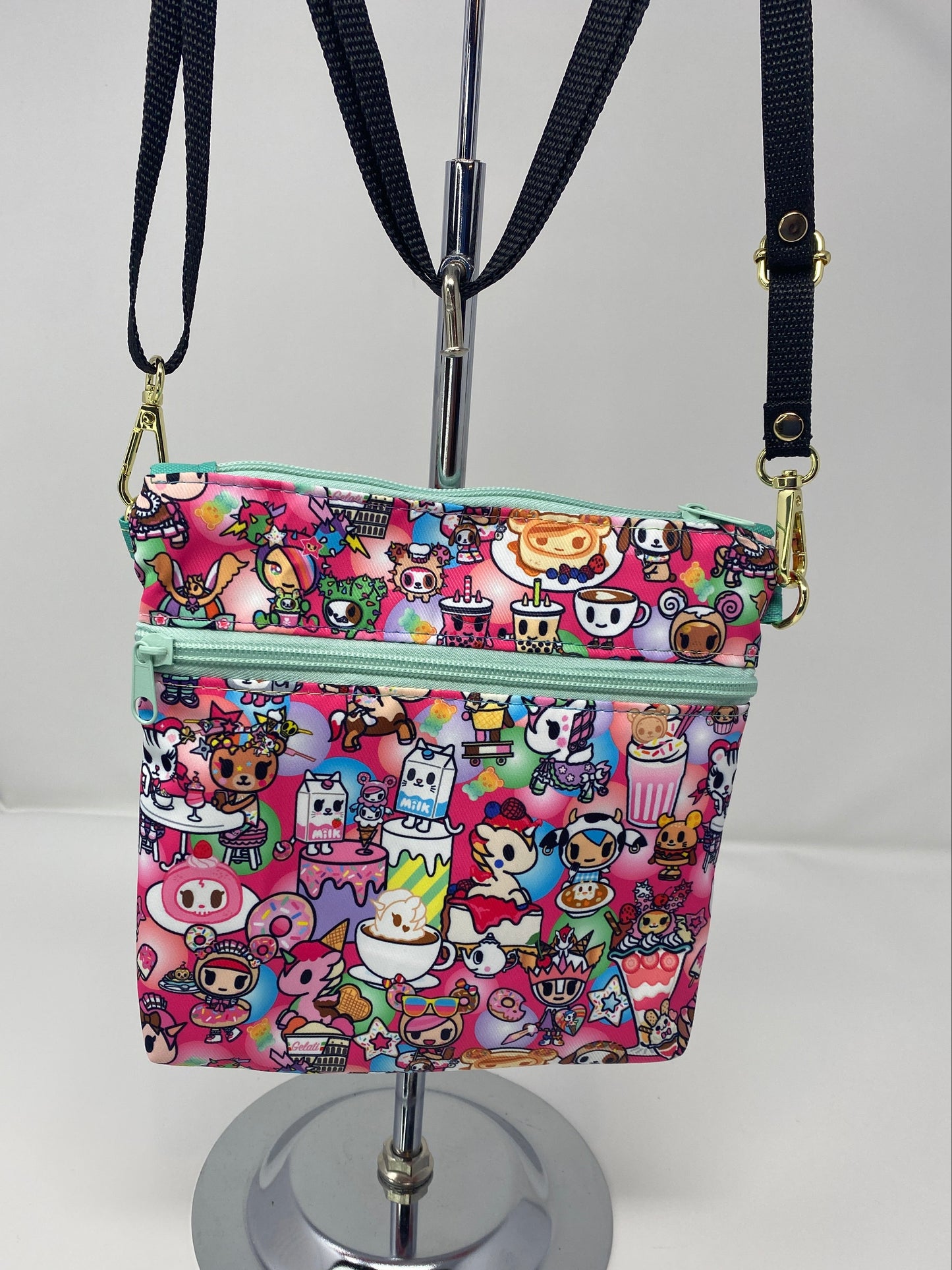 Zippy Bag Tokidoki characters on pink
