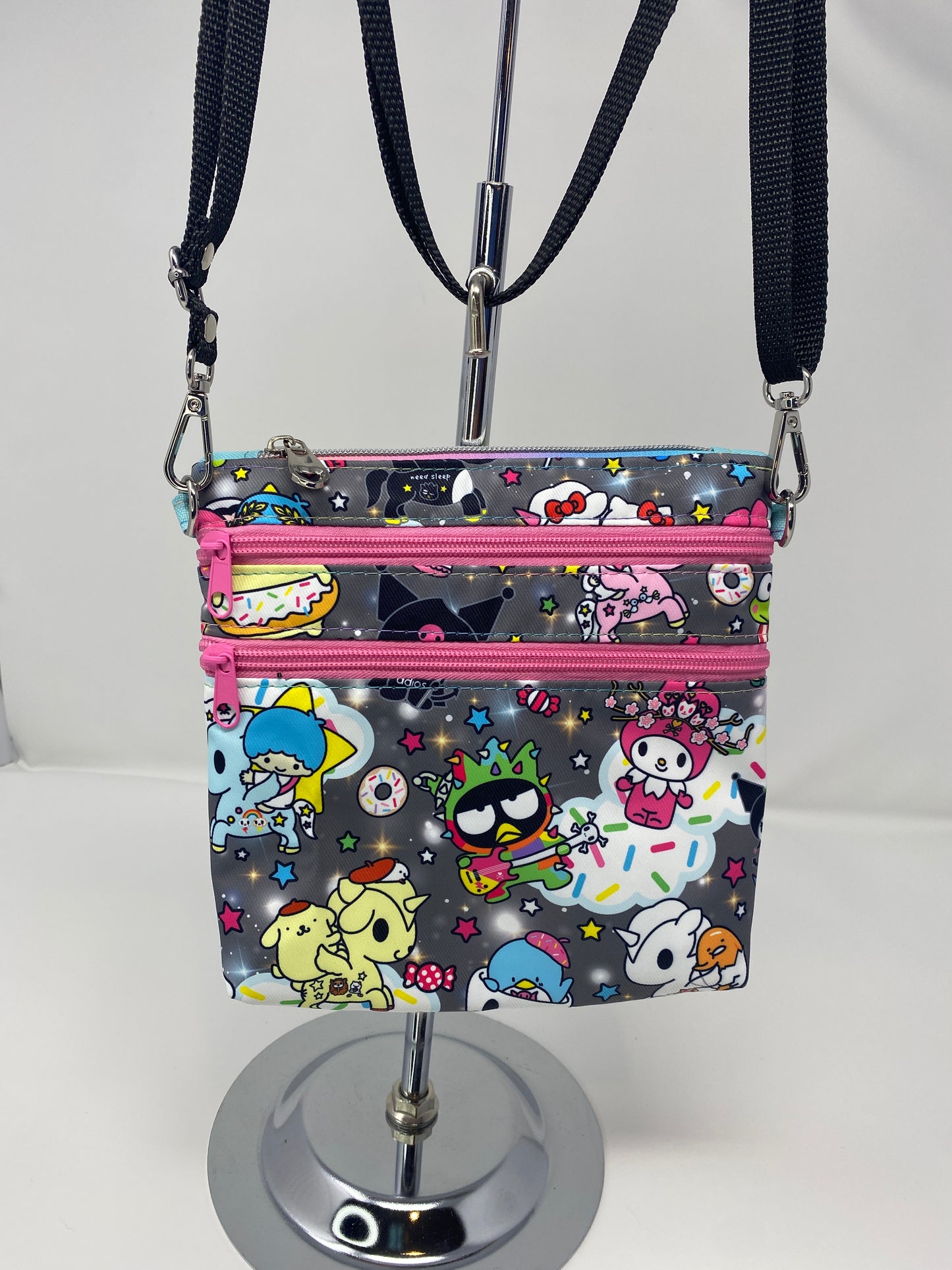 Zippy Bag Sanrio characters on Grey