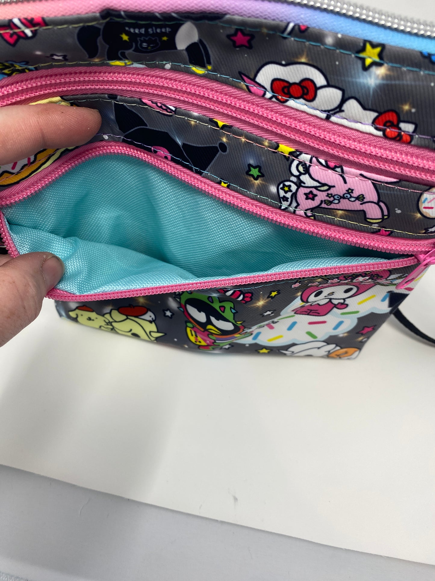 Zippy Bag Sanrio characters on Grey