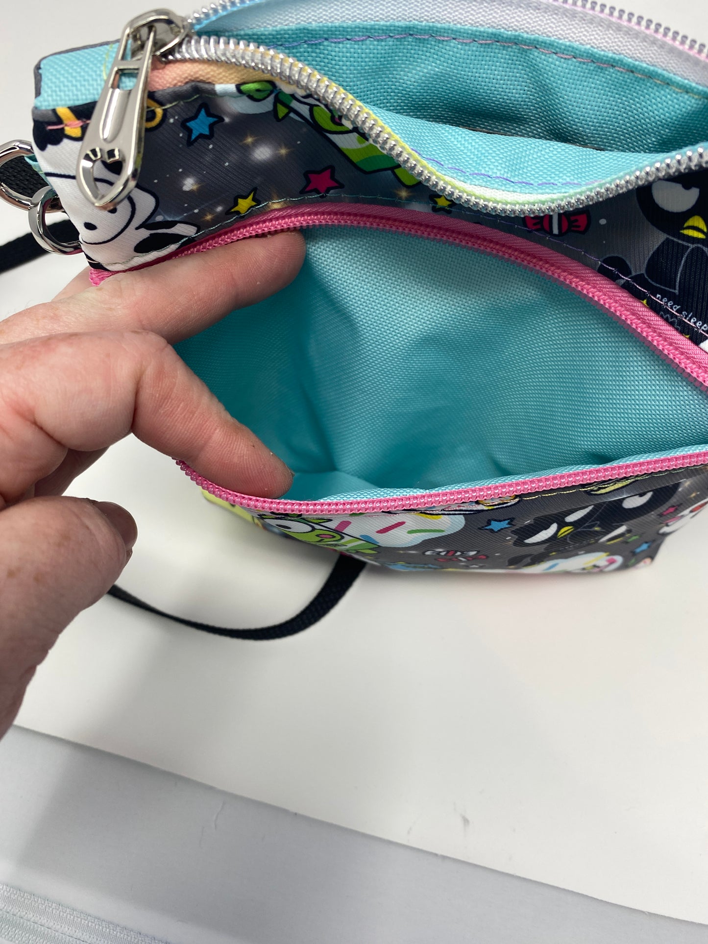 Zippy Bag Sanrio characters on Grey
