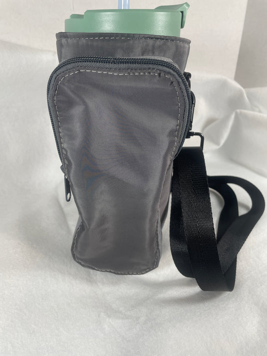 Water Bottle w/ handle Shoulder Bag - Gray